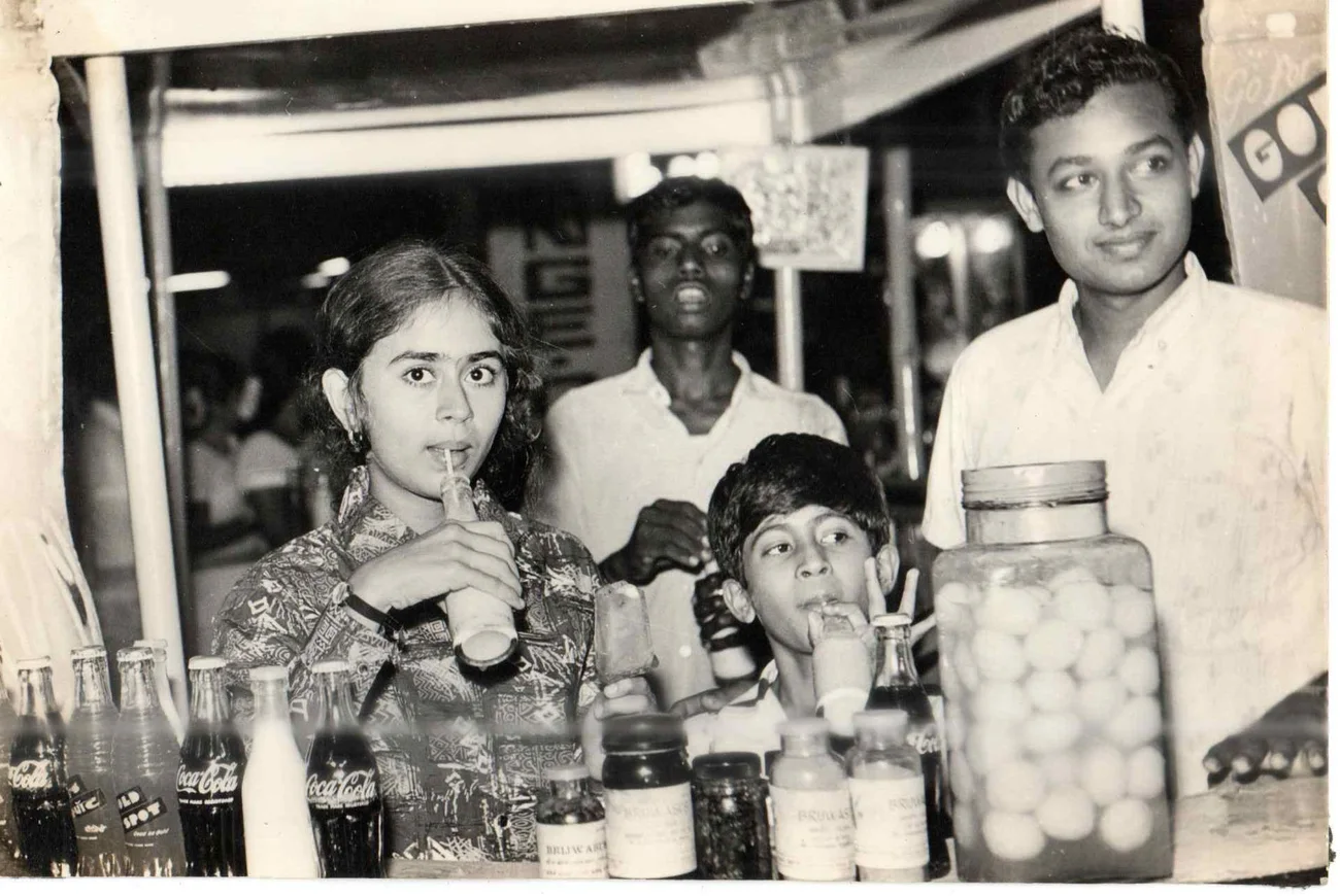 At the shop counter