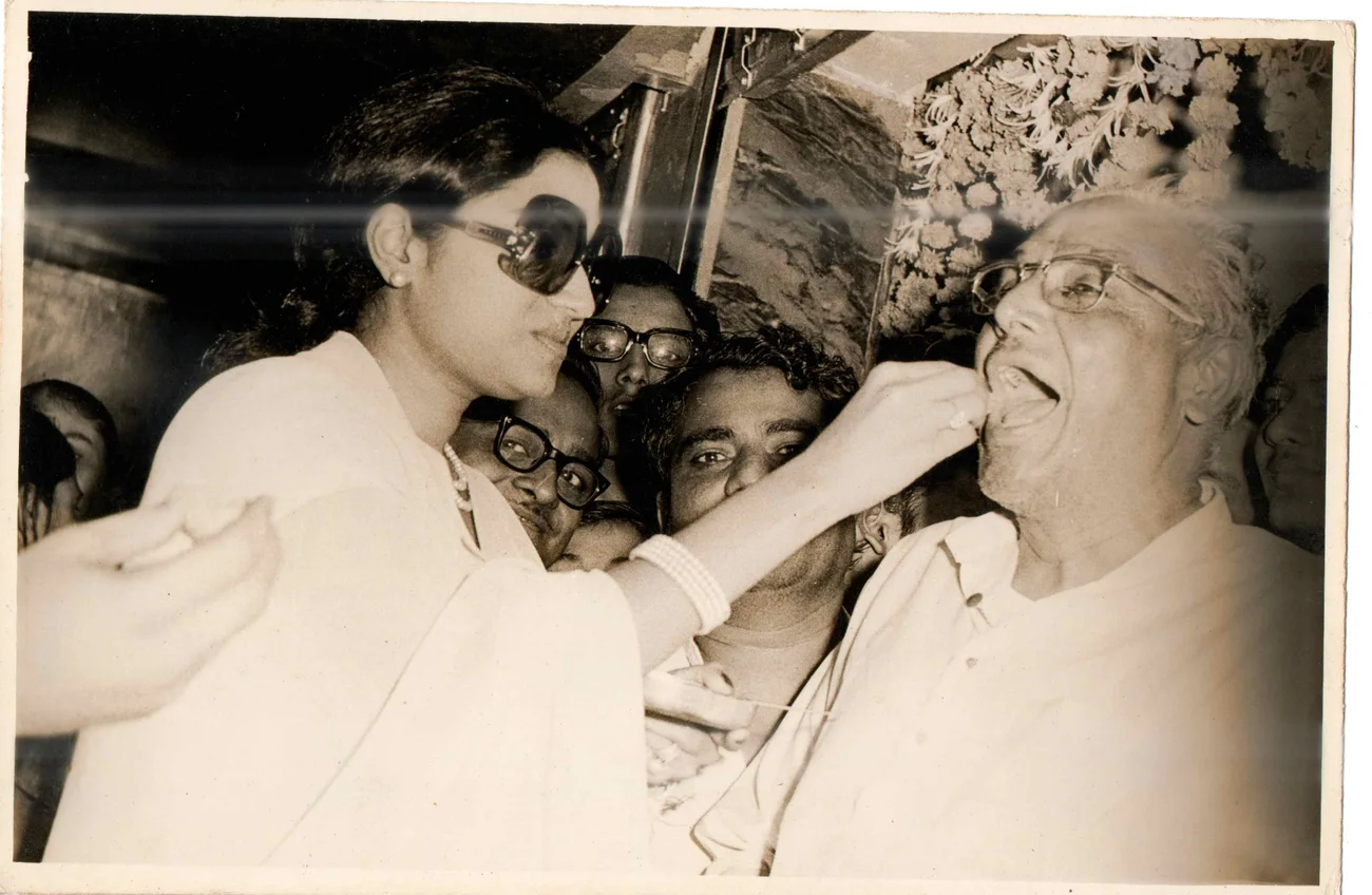 Sharing the first sweet