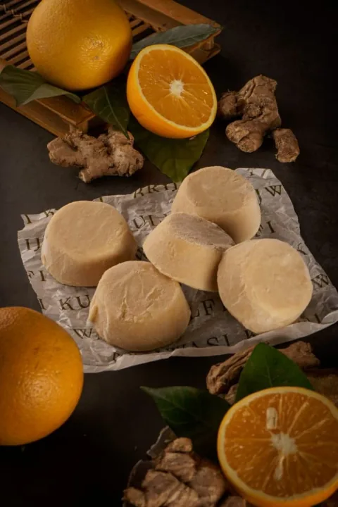 Orange Ginger Kshiir kulfi